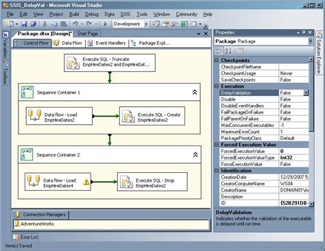 test ssis package without running|ssis integration testing.